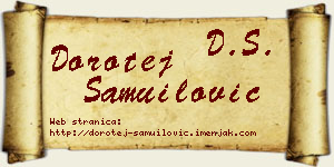 Dorotej Samuilović vizit kartica